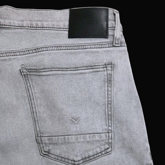 Hudson Zack Stretch 5- Pocket Gray 38x32 Skinny Jeans $255 - Picture 4 of 12